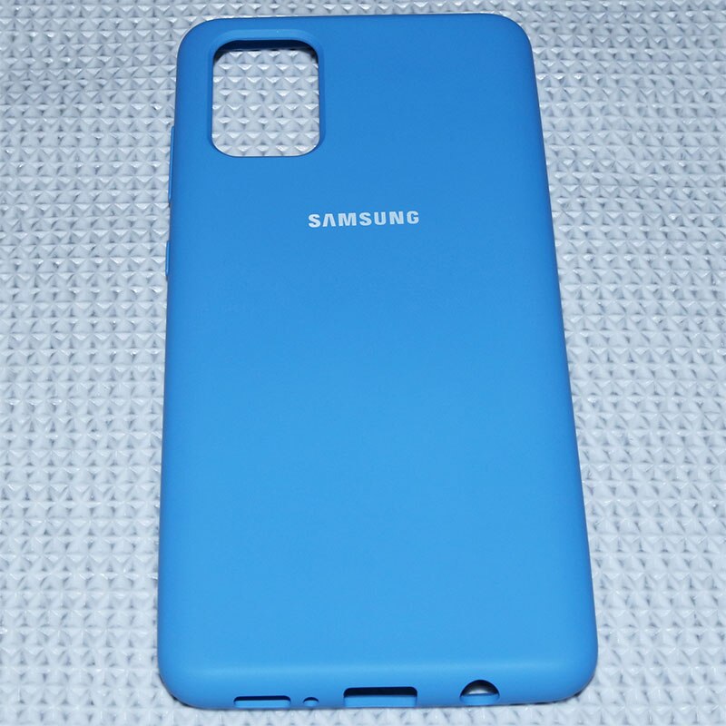 Samsung A51 Caso Posteriore Originale di Silicone Liquido morbida Come la Seta Per Il Caso di Samsung Galaxy A71 Custodia protettiva antiurto cassa Del Telefono: For Galaxy A71 / Blu