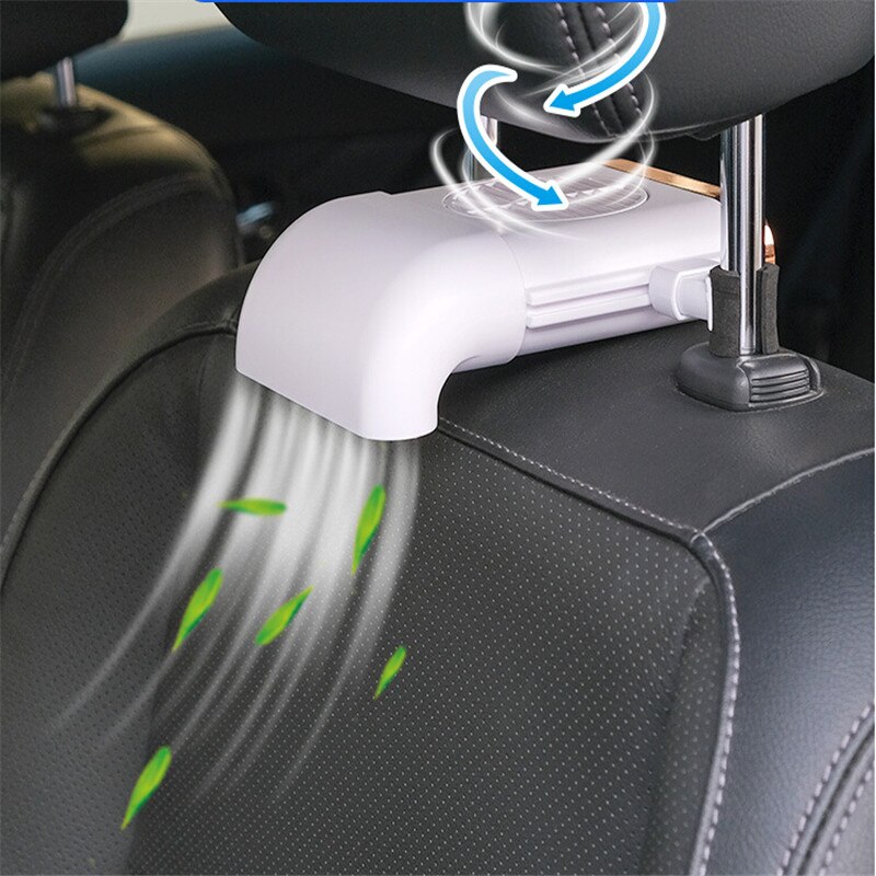 Portable Car Multi-function Air Cooler Powerful Quiet 3 Speed Backseat Cooling Fan