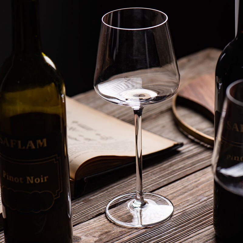 500-650ml Square Ultra-Thin Burgundy Red Wine Glasses Cocktails Stemware Glass Kitchen Family Wine Drinking Goblet