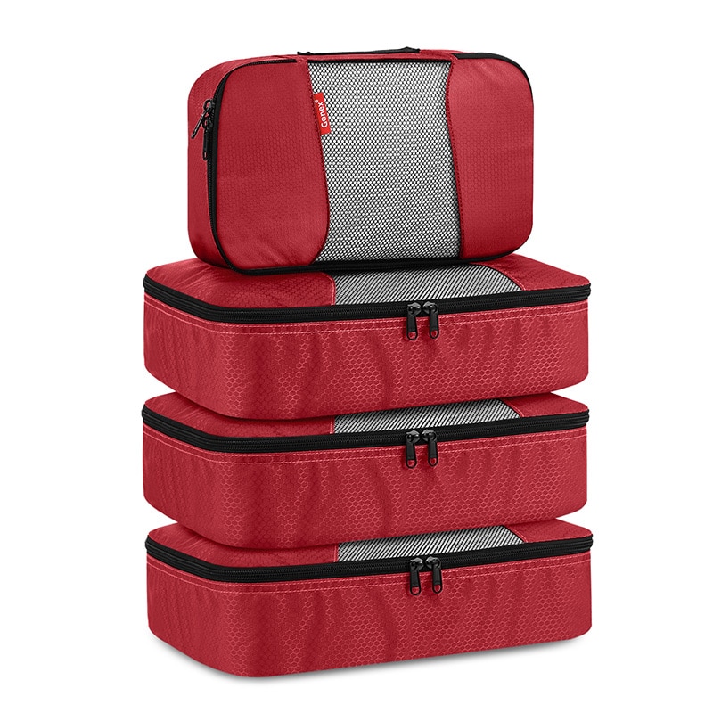 Gonex 4 pièces sacs de rangement de voyage vêtements emballage pochette organisateur de bagages