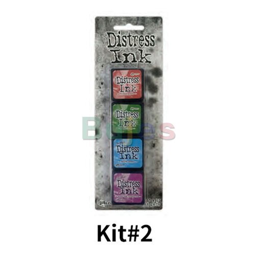 Ranger Tim Holtz Distress Ink Pad Kits, Mini Old Color Retro Stamp Pad Ink Pad 64 Colors School Office Supplies: KIT2
