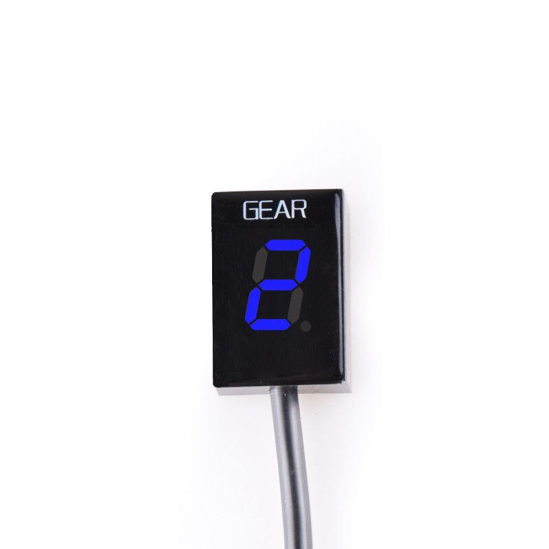 Motorcycle Gear Indicator for Honda NC700 NC700S NC700X NC 700 S X Moto 1-6 Level Waterproof Digital Meter Fixed Ring: Blue