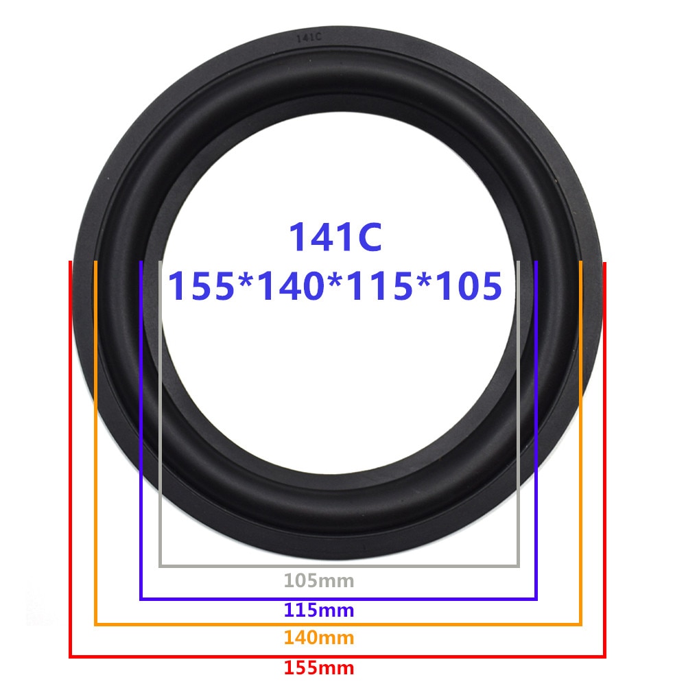 6.5 inch Speaker Rubber Surround Repair speaker DIY Suspension Suspension Subwoofer Rubber Surround Side Speaker Repair