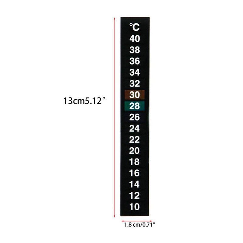 10-40Degrees Stick-on Digital Aquarium Fish Tank Fridge Thermometer Sticker Measurement Sticker Temperature Control Tool Product