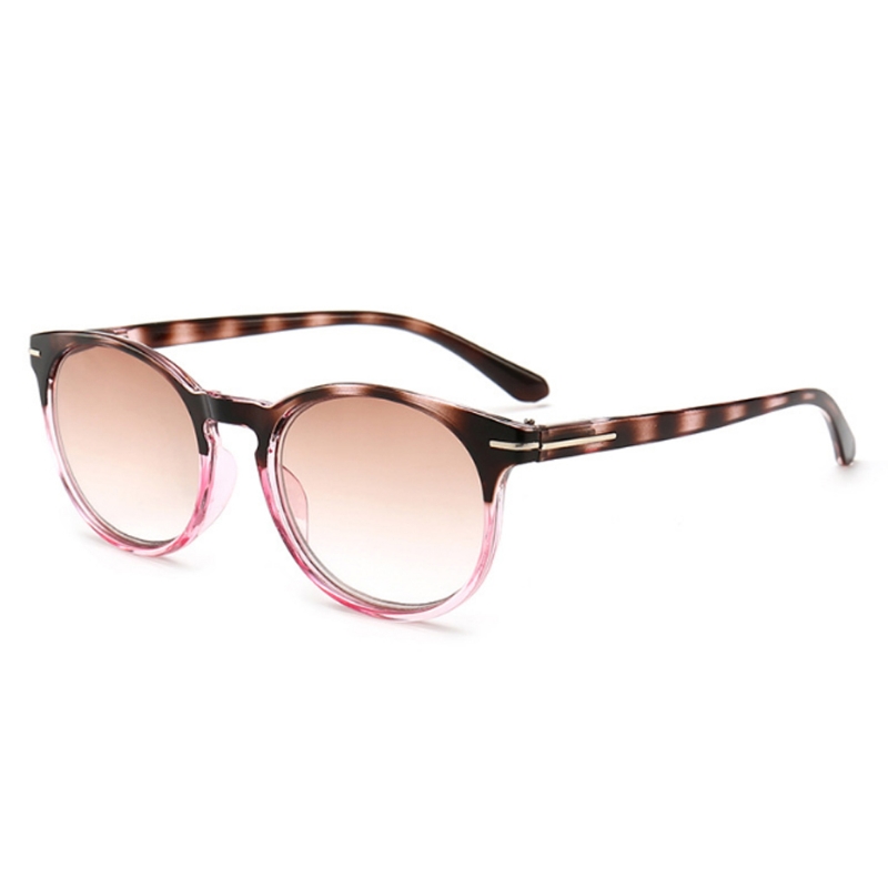 Färgglada läsglasögon män kvinnor justerbara hälsoskydd lata glasögon presbyopiska glasögon  +1.0 ~ +4.0 w77: Rosa -150