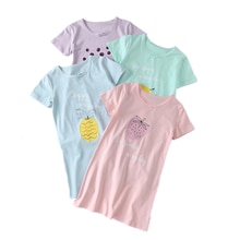 Crianças bonito 3-7 anos de camisola verão meninas algodão manga curta casa wear crianças moda boutique vestido pijamas roupas infantis