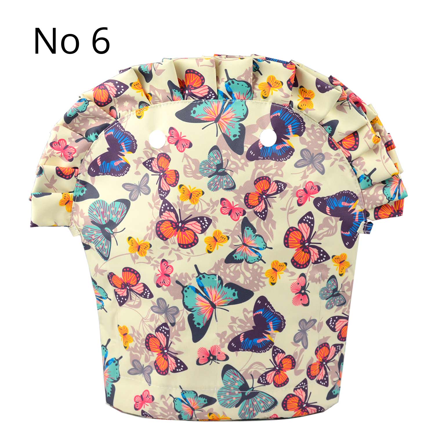 TANQU Floral Frill Pleat Lining Zipper Pocket for Obag 50 composite cloth Insert with Inner Waterproof Coating for O Bag 50: No 6