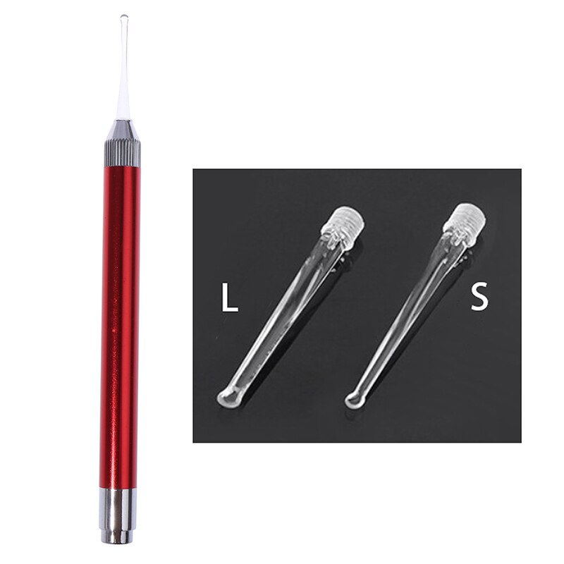 Oorreiniger oorsmeer verwijderaar zaklamp oorstokje oorreiniging oorsmeer verwijderaar oorcurette licht lepel: Rood