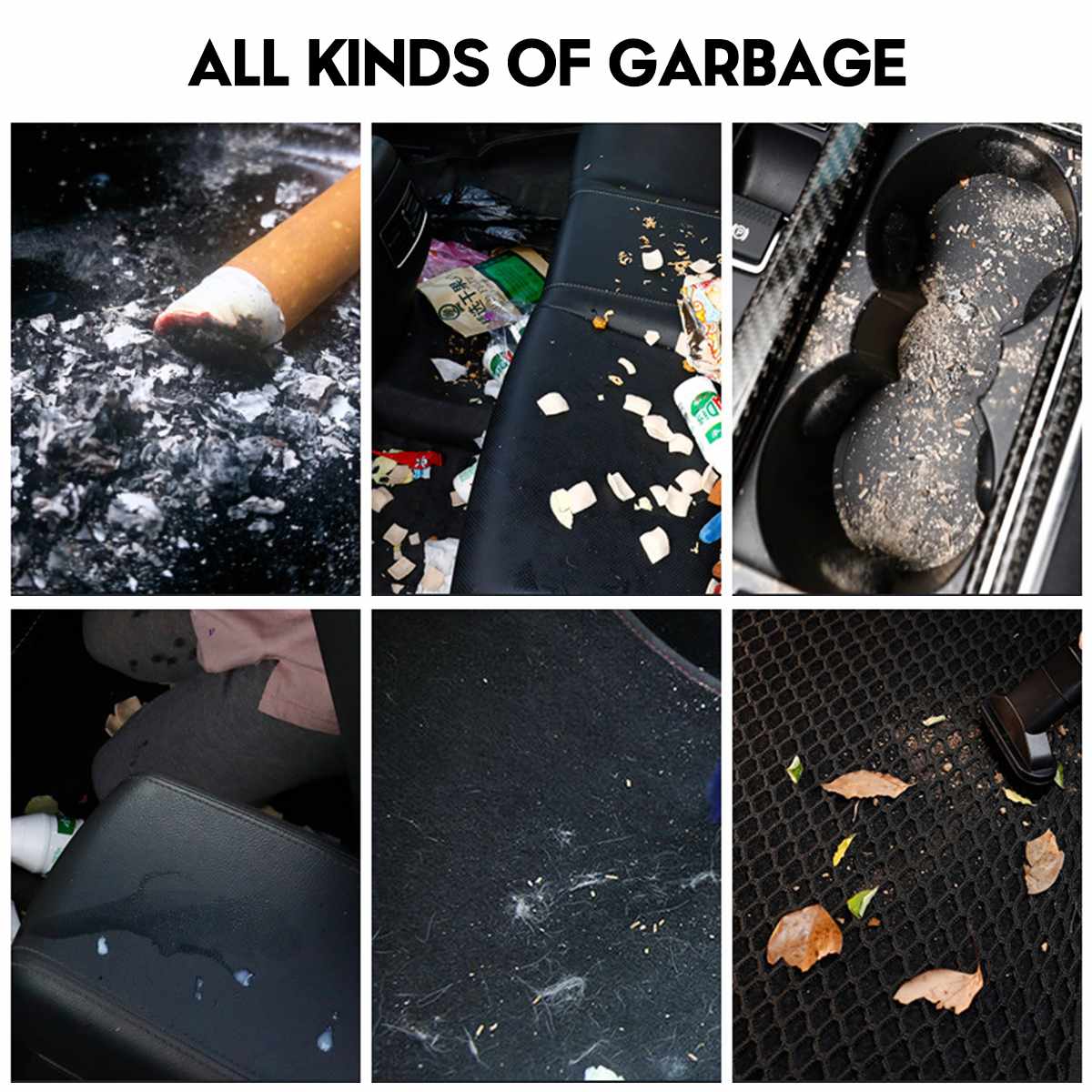 Car Vacuum 8000PA 150W 12V Handheld Vacuum Powerful Cyclone Suction Cleaner Wet/Dry Auto Portable for Car Home Pet