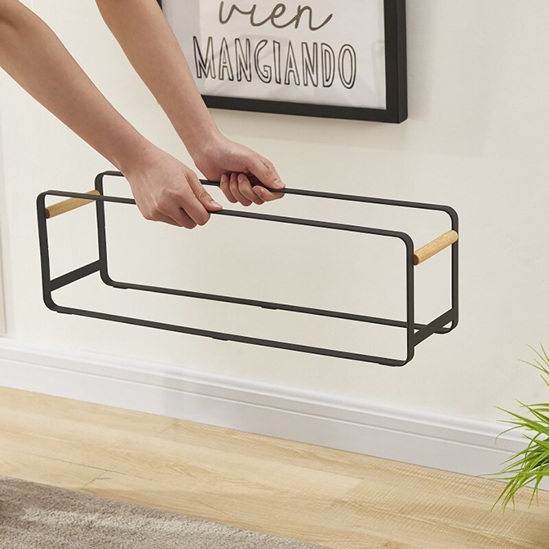 Zapatero de estilo japonés, estante de almacenamiento de zapatos Simple y para sala de estar, Baño, Dormitorio, hogar, combinado: XOD047B