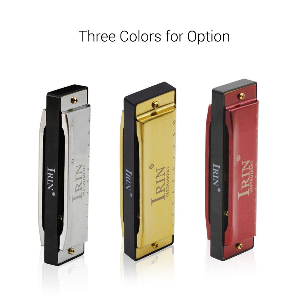 G-30 Mouthorgan 10 Holes 20 Tones Key of G Blues Harmonica with ABS Box for Beginners Music Lover Christmas Wind Instrument