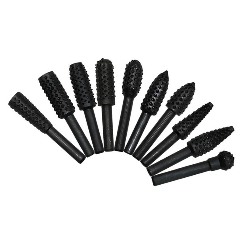 5 stuks stalen boorbits roterende vijlen /10 schacht roterende 1/4 frezen houtboren slijpen houtbewerking handgereedschap houtsnijgereedschap: 2