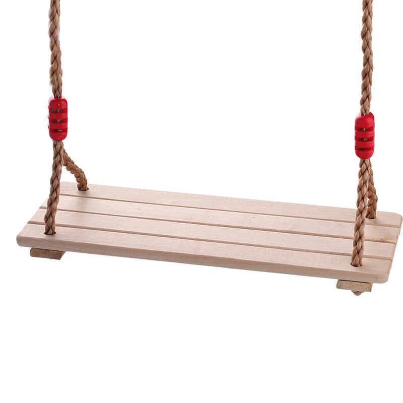 Chaise à bascule d'intérieur en bois massif, Anti-corrosion, environnement, charge lourde, balançoire de jardin, siège en corde PE moulé pour enfants