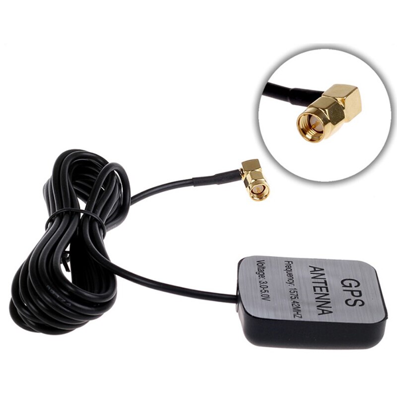 Antena GPS SMA, conector macho, Cable de extensión aérea activa para Unidad Central de Navegación