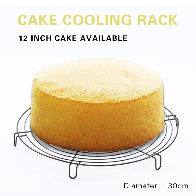 Nonstick Cake Cooling Rack Stainless Steel Cooling Grid Wire Tray Round Cookies Biscuits Bread Baking Tray Bakeware Tools