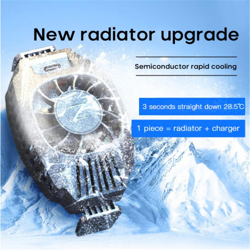 Mobile Phone Cooling Mute Fan Cooler Universal Semiconductor Refrigeration Radiator Wireless Rechargeable Phone Cooler Holder