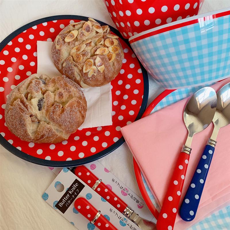 9 inch Imitation Porcelain Plate Dinner Fruit Plate Thickened Snack Plate Dessert Cake Dishes Pastry Tray Tableware Decoration