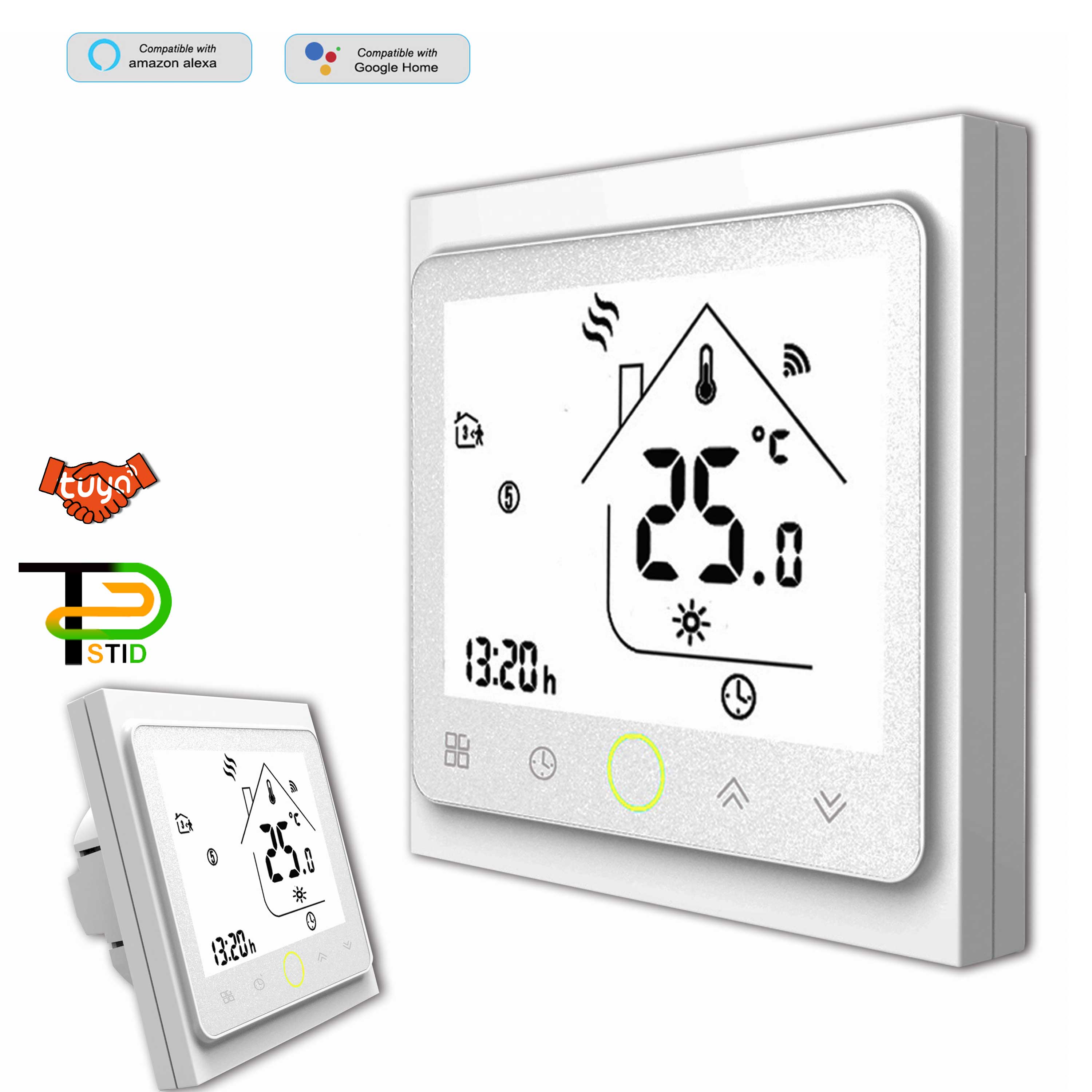 24V 220V NC/NO WIFI Smart Thermostat Temperature Controller for Water to Air Heat Exchanger