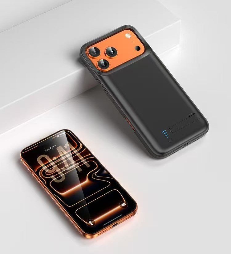 20000 mah ultra batterijhoesje voor iphone 17 pro max, extra lange batterijduur van 1 week, powerbank achterkant