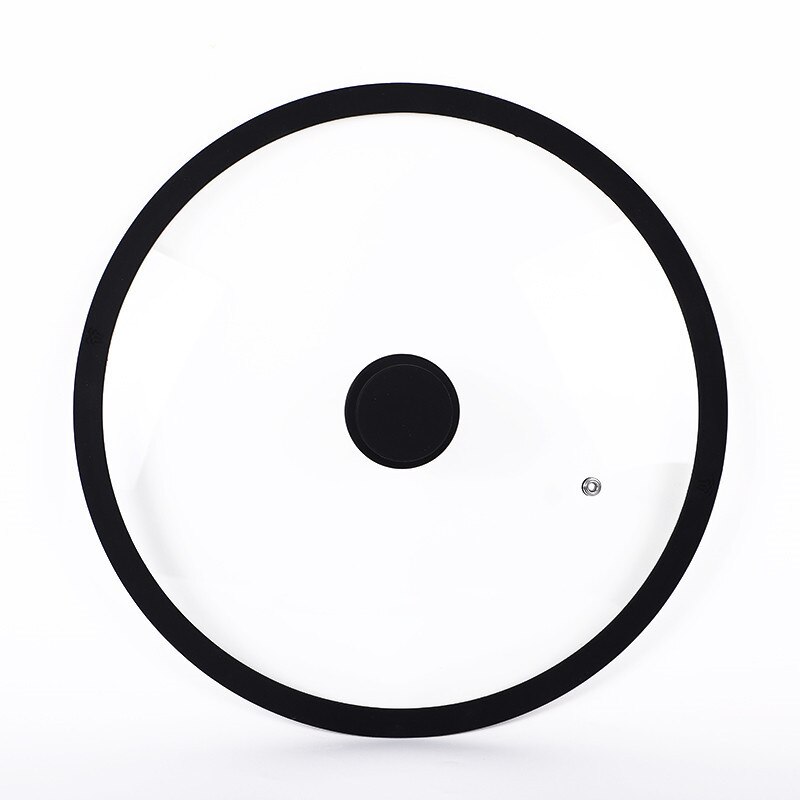 32cm silikonowa szklana pokrywka do patelni smażenie pokrywka do patelni s pokrywka garnka pokrywka silikonowa niewrząca pokrywka pokrywka silikonowa pokrywy kuchenne: 20cm / Black