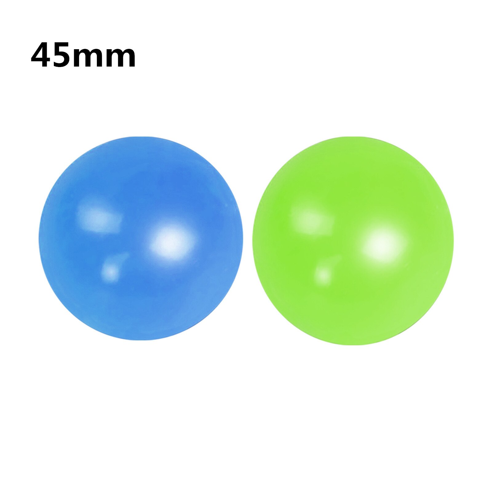 4pc Stick Wall Ball Fluorescent Squash Xmas Sticky Target Ball Decompression Throw Fidget Toy Kids Novelty Stress Relief: L 2pcs 45mm