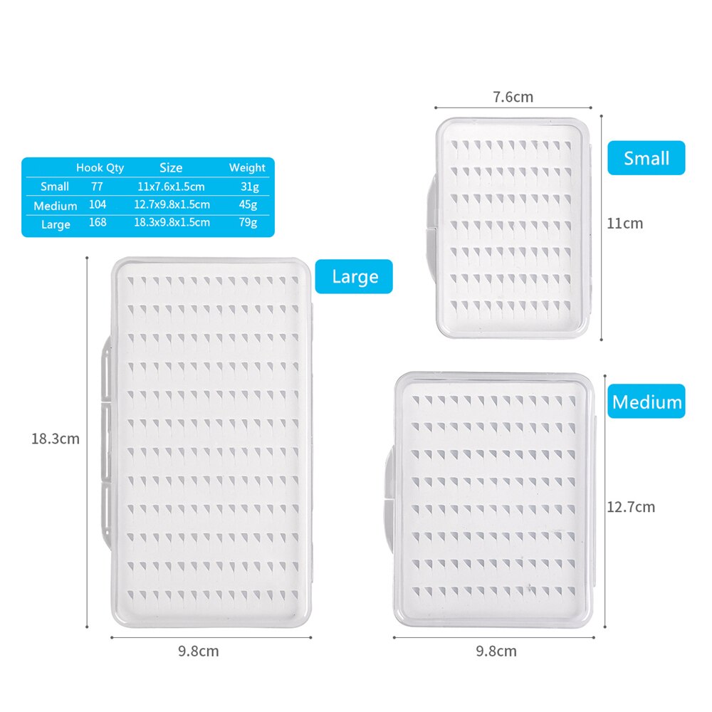 Fly Hook Doos Fly Vishaak Doos Met Schuim Waterdicht Duurzaam Vistuig Transparante Sml Pesca Vissen tackle Box