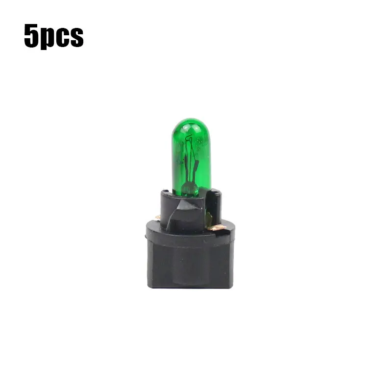 1/5/10 Uds T5 luz LED para coche automóviles diodo emisor de luz instrumento calibre tablero bombillas 12v/24v lámpara Interior de coche: Rosa