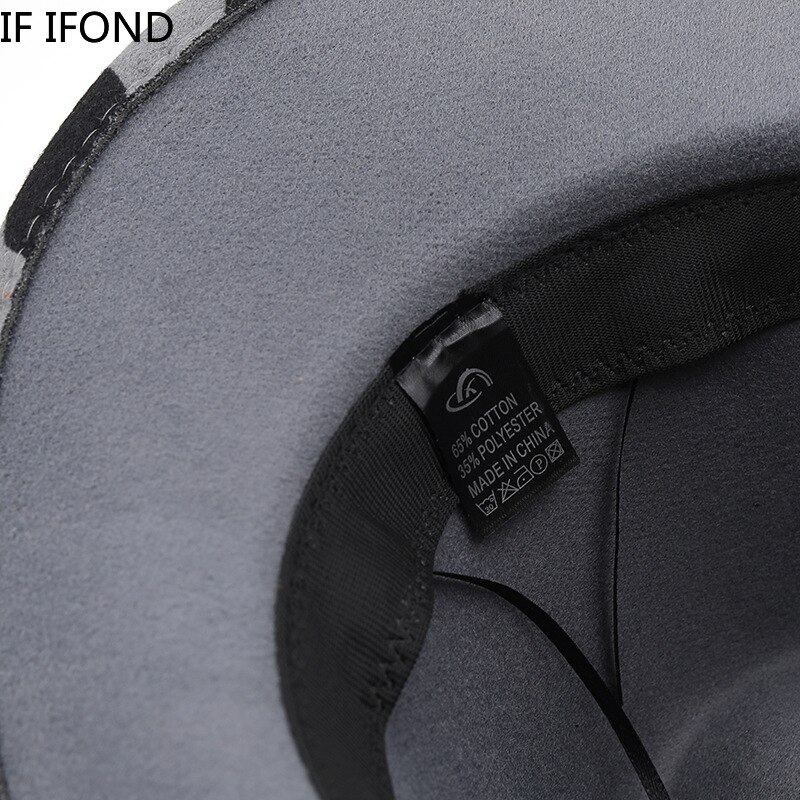 Chapéu de vaqueiro ocidental dos homens da moda padrão de vaca cowgril panamá aba larga bonés de jazz do vintage cavalheiro chapéu de feltro gorras hombre