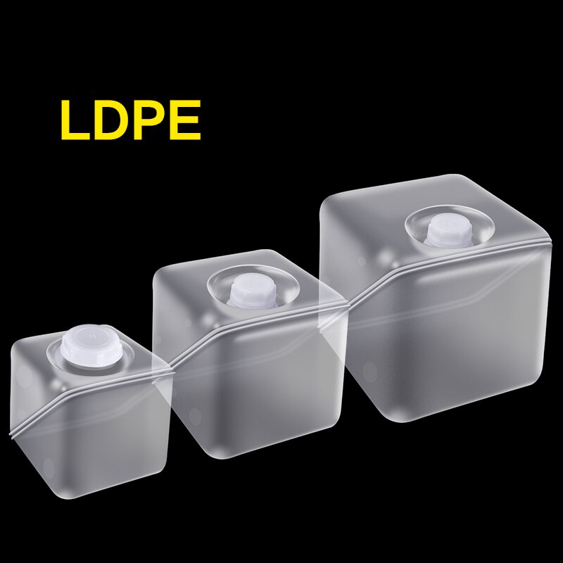 5PCS/lot Soft LDPE plastic storage container 2L for Liquid confiture Leakproof Foldable Water Bag BPA Free
