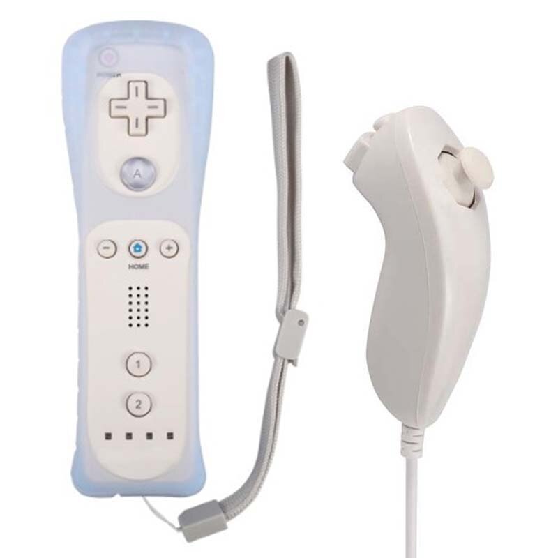 Voor Nintend Wii 2 In 1 Remote Gamepad Controller Ingebouwde Motion Plus Bluetooth Draadloze Afstandbediening Voor Wii nunchuck Joypad: 02