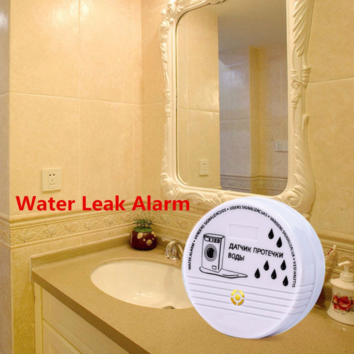 1/3 Pcs Water Leakage Sensor Alarm Detector 85dB Voice Wireless Water Leak Detector House Safety Home Security Alarm System