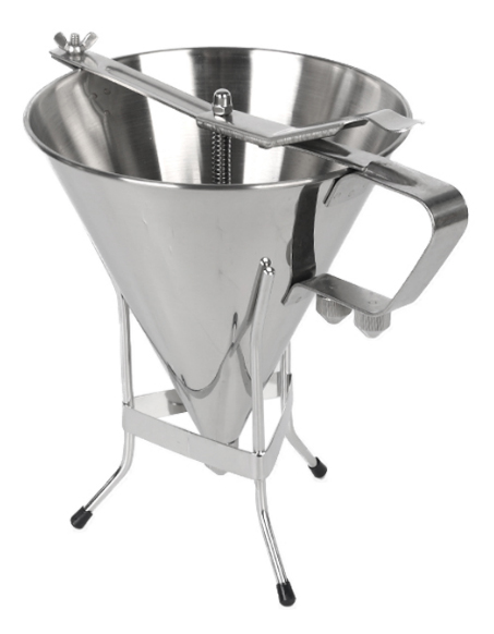 ITOP Stainless Steel Octopus Funnel Jam Dispenser Cupcakes Baking Small Octopus Balls Making with Rack Kitchen Utensils Tools: plum