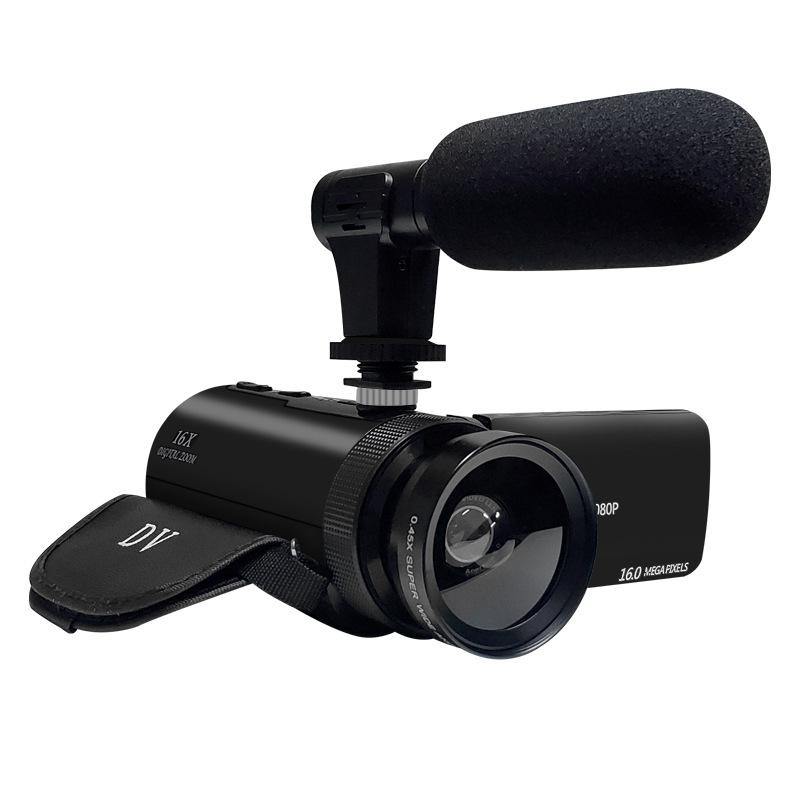 HD 1080P Digital Video Camera Camcorder W/Microphone Photography 16 Million Pixels Shoot Zoom Digital Vlog Camera: 1 set
