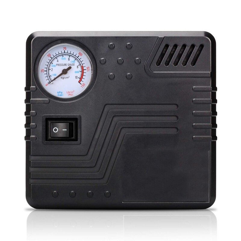 Draagbare Luchtcompressor Pomp 150 Psi-Dc 12V Auto Bandenpomp Auto Pomp Met Analoge Display, te-0D