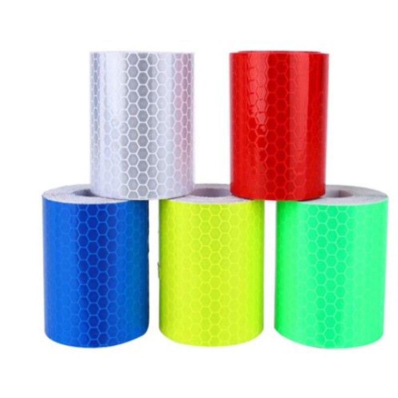 1 Roll Reflective Tape for Car Truck Trailer Reflectors Self Adhesive Warning Sticker Exterior Safety Tape Reflectors 3x0.05m