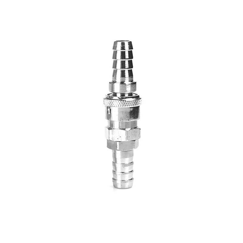 2PCS Iron Pneumatic Fitting Air Line Hose Compressor Connector Quick Release Coupler Air Line Fittings For 8mm Hose