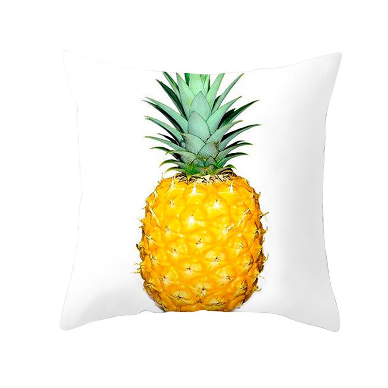 Ananas Blatt Gelb Dekorative Kissenbezug Ananas Gelb Wurf Kissen Fall Polyester Druck Kissen Abdeckung kussensloop: 19