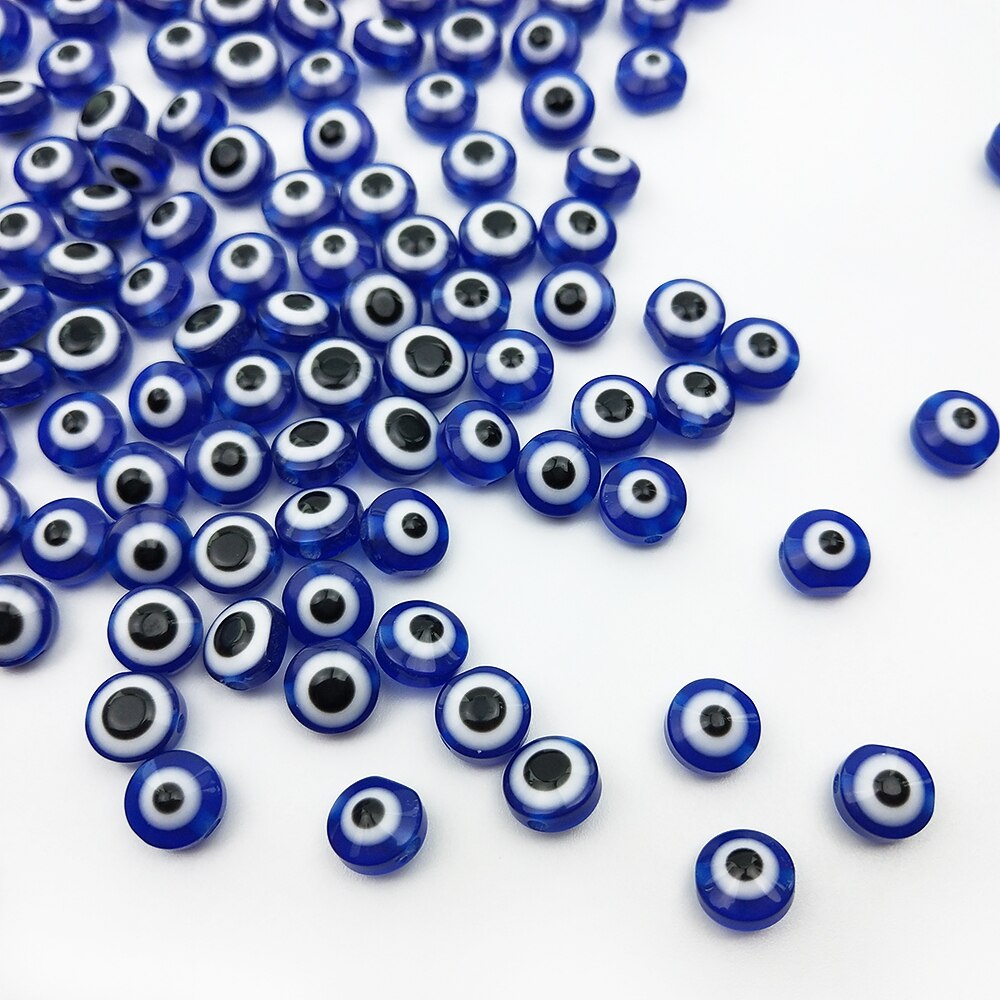 50pcs/Lot 8mm Diy Eye Beads Oval Shape Spacer Beads Stripe Resin Spacer Beads For Jewelry Making Bracelet Necklace Charms: 12