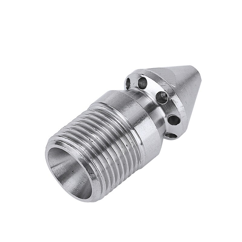 Høytrykksspyler dreneringsstempel kloakk roterende rensemunnstykke 9 jet 3/8 &quot; utvendig 4.5mm gjenger for rørmudre mayitr