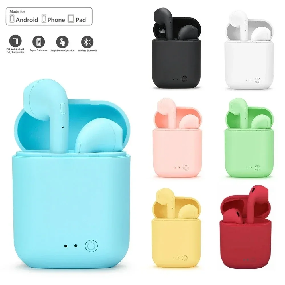Écouteurs sans fil Bluetooth i12 TWS, oreillettes stéréo, suppression du bruit, casque d'écoute étanche pour sport et musique