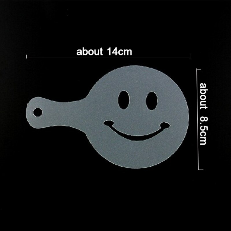 16pcs Plastic Fancy Coffee Printing Model Cake Coffee DIY Decoration Mold Fondant Pattern Printing Stencils