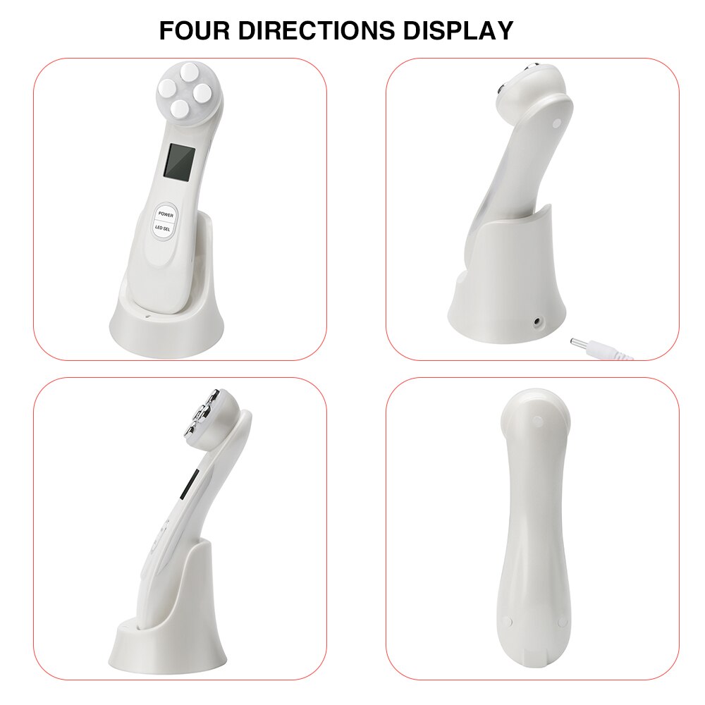 Schönheit Maschine ems Mesotherapie Elektroporation Gesicht Haut RF Radio Frequenz Gesichts LED Photon Hautpflege Gerät Facelifting Ziehen