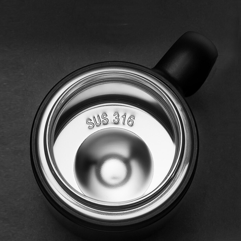 650ML Thermos Coffee Mug With Filter Handle Stainless Steel Insulated Vacuum Tea Cup Home Office LED Temperature Display