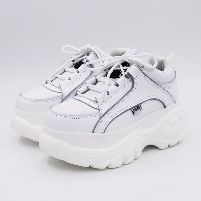 Comfabea damskor vardagligt kvinnor platåskor sneakers vårskor kvinnor tjock sula creepers sportsko