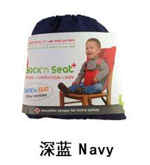 Stolebetræk sæde sikkerhedssele fodring høj stol baby bærbar sæde spædbarn rejse foldbar vaskbare spædbørn spisestue spisestue  er772: Dyb blå