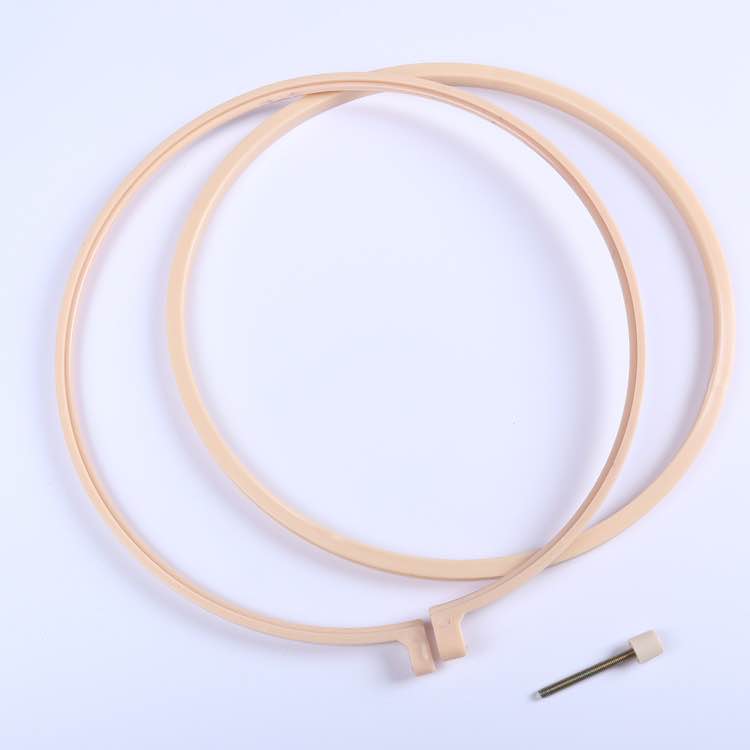 13-29cm syværktøj runde plastbroderierammer rammesæt bambusbroderiramme til diy korssting nål håndværktøj