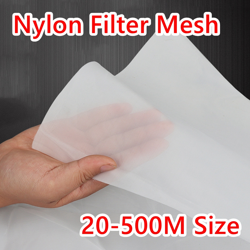 Nylonnätfilter 80 100 120 150 160 200 250 260 300 350 400 450 500 mesh 180-25 mikron nylonvinvattenfilter färgbläckrengöring