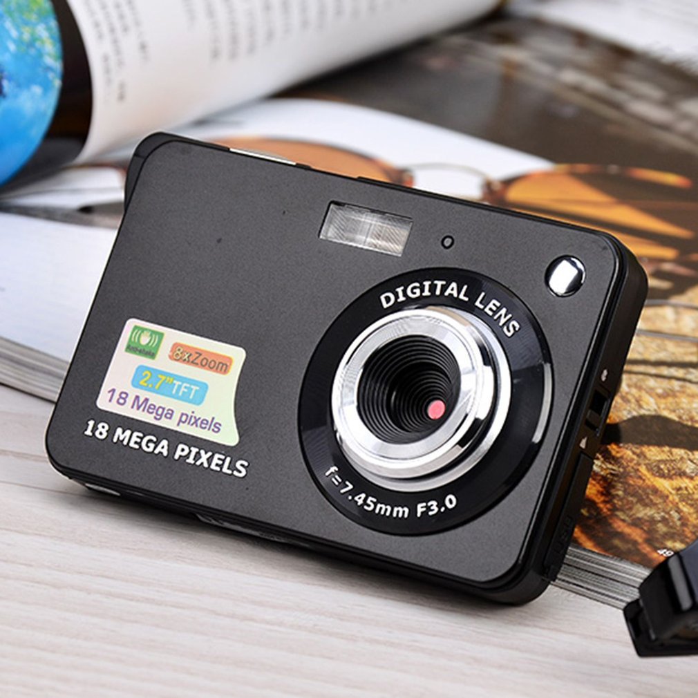 Caméra numérique Anti-secousse, caméscope vidéo CMOS, Micro caméra, pour enfants, écran LCD TFT pouces, 18MP 2.7 P Zoom 8x HD, 720
