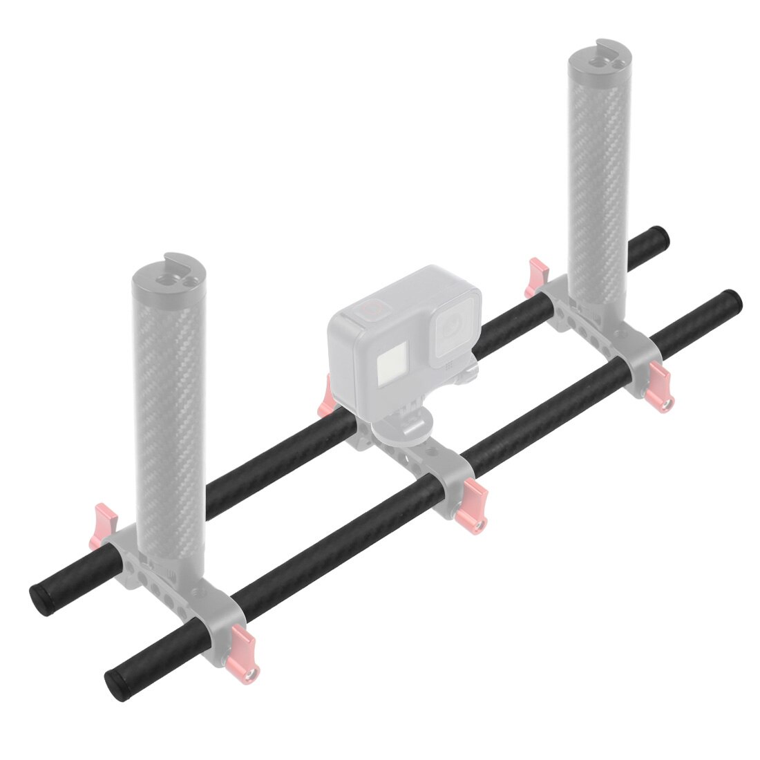1Pcs 10Cm/25Cm/30Cm/40Cm Carbon Fiber Buis Staaf Voor Dia 15mm Rod Rail System Follow Focus Camera Kooi Kit
