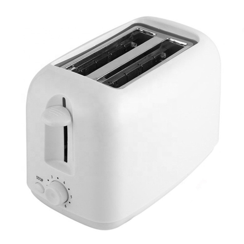 KEWER-tostadoras de pan para el hogar, 750W, horno para hornear, electrodomésticos para cocina, máquina de tostadas, sándwich de desayuno, máquina de seguridad rápida de 220V: white EU plug